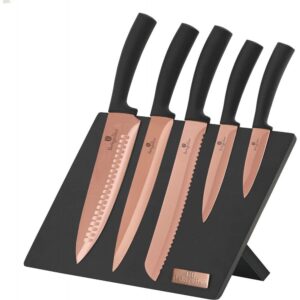 Berlinger Haus Σετ Μαχαιριών 6τμχ με Μαγνητική Βάση Rose Gold Edition BH-2609
