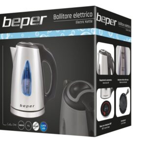 Beper BB.002 Ηλεκτρικός ανοξείδωτος βραστήρας νερού 1L 1630W - Image 5
