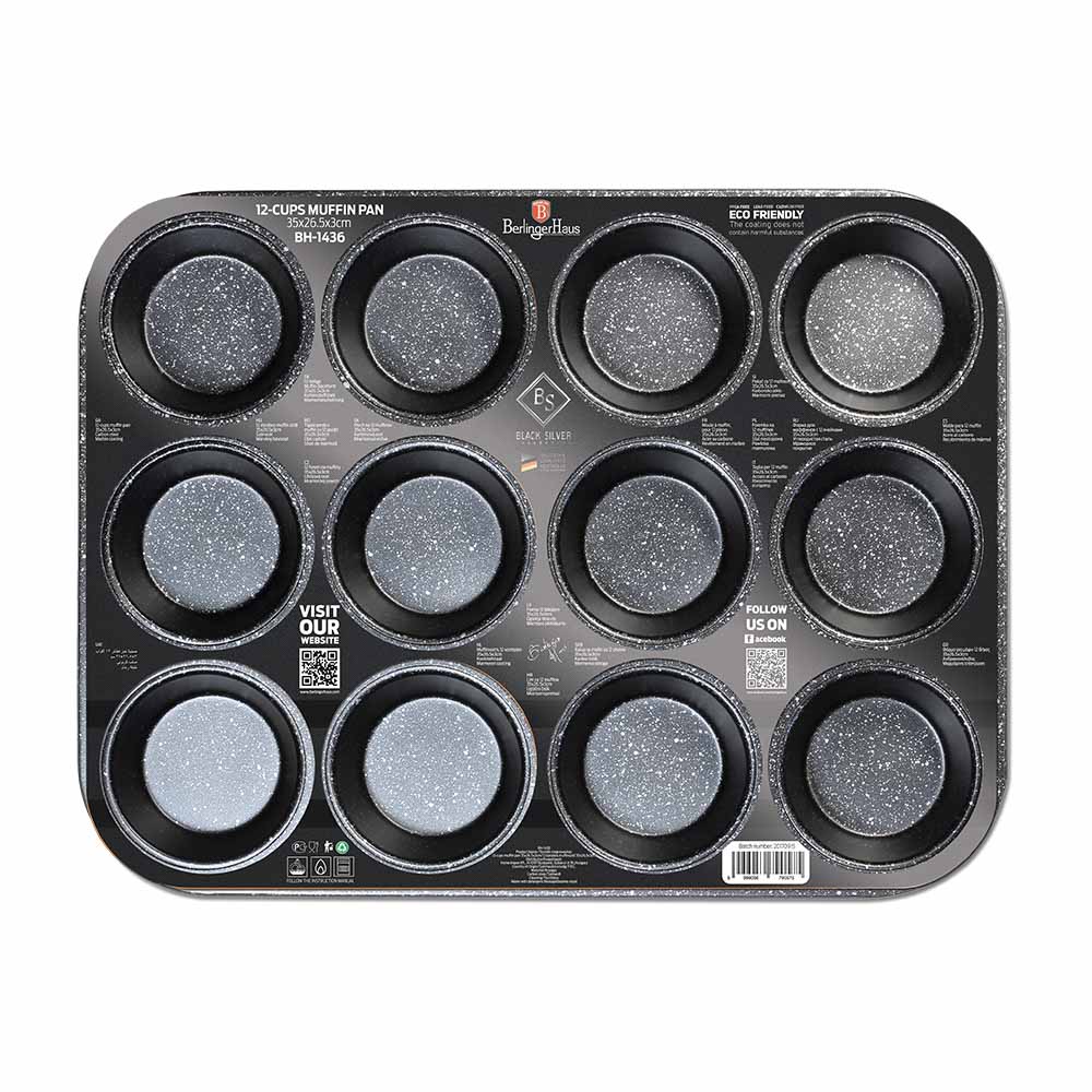 Αντικολλητική Φόρμα για Muffin 12 Θέσεων Berlinger Haus BH-1436 - Image 2