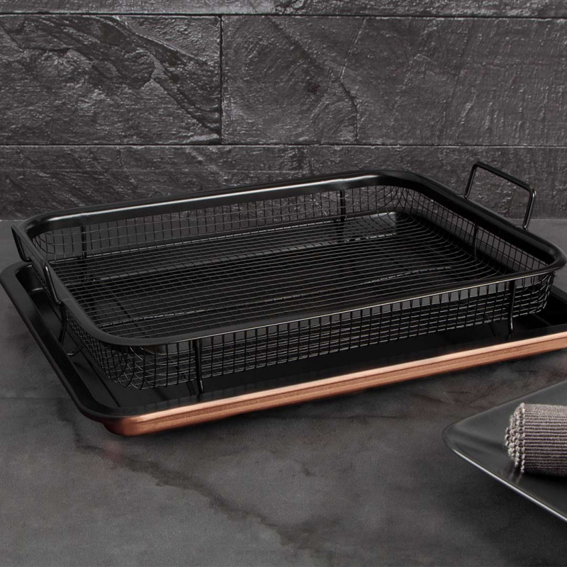 Βerlinger Haus Ταψί για τηγάνισμα χωρίς λάδι στο φούρνο Metallic Line Rose Gold Edition BH-7856 - Image 3