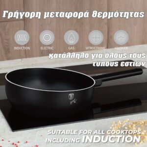 Alternative view of Τηγάνι Βαθύ με Τριπλή Αντικολλητική Επίστρωση Titan μαύρο 28cm Berlinger Haus BH-8176