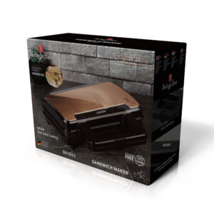 Alternative view of Berlinger Haus Τοστιέρα 900W Black Rose Collection BH-9143