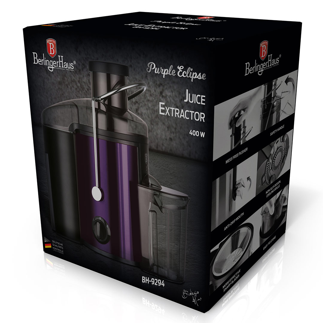 Berlinger Haus Ηλεκτρικός Αποχυμωτής 400W Metallic Line Purple Eclipse Collection BH-9294 - Image 8