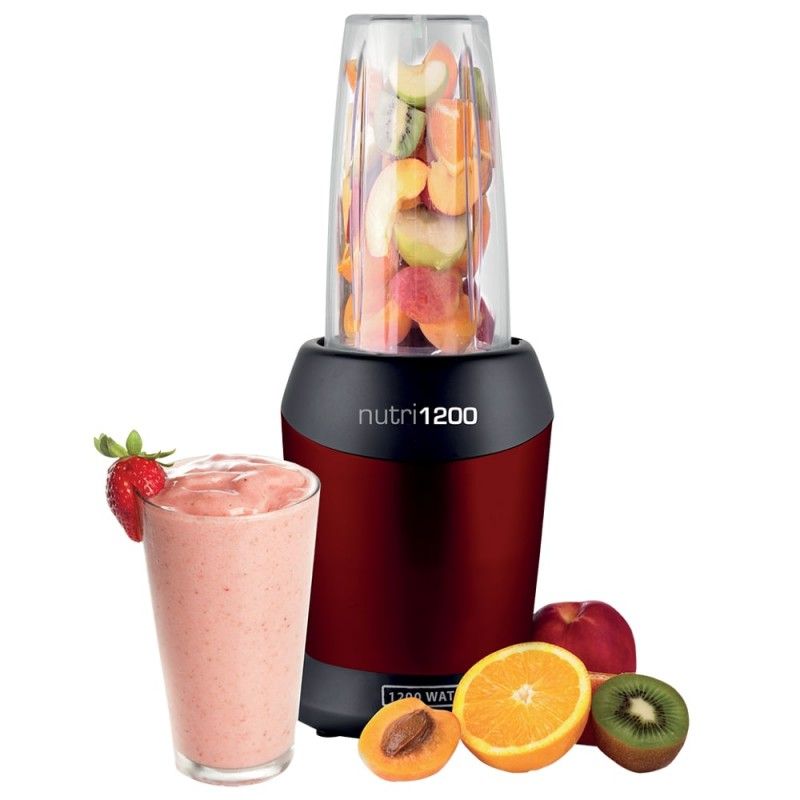 HomeVero Διατροφικό Μπλέντερ 8 σε 1 Κόκκινο Nutri 1200
