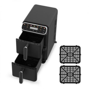 Alternative view of Φριτέζα Αέρος 11L – Διώροφη (Double Decker), 2 Καλάθια, 2460W HomeVero HV-AF11DDK