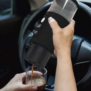 Φορητή Μηχανή Espresso σε μαύρο χρώμα - Portable Espresso Maker HomeVero HV-PEM5B - Image 3