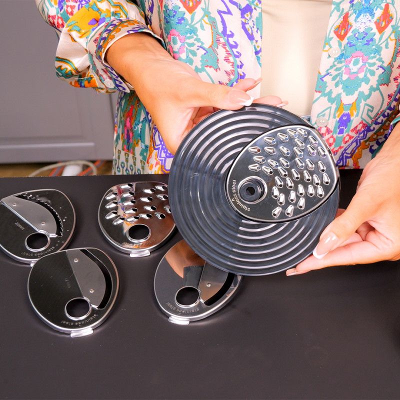 Smart Slicer - Πολυκόφτης με 6 λεπίδες από ανοξείδωτο ατσάλι 200W HomeVero HV-SPS200 - Image 4