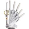 Royalty Line Σετ Μαχαίρια με Περιστρεφόμενη Βάση Στήριξης 360° 8 τμχ RL-WHT8W