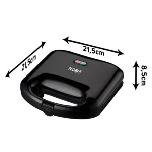 Τοστιέρα 2 θέσεων Zilan ZLN0829-BLK - Image 3