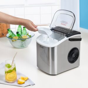 Παγομηχανή ZILAN ZLN1177 – 12-15kg/24h, 1.8L, Ασημί - Image 5