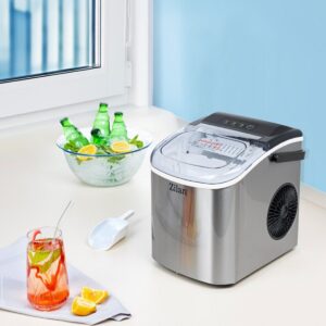 Παγομηχανή ZILAN ZLN1177 – 12-15kg/24h, 1.8L, Ασημί - Image 4