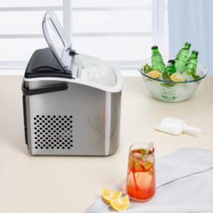 Παγομηχανή ZILAN ZLN1177 – 12-15kg/24h, 1.8L, Ασημί - Image 3