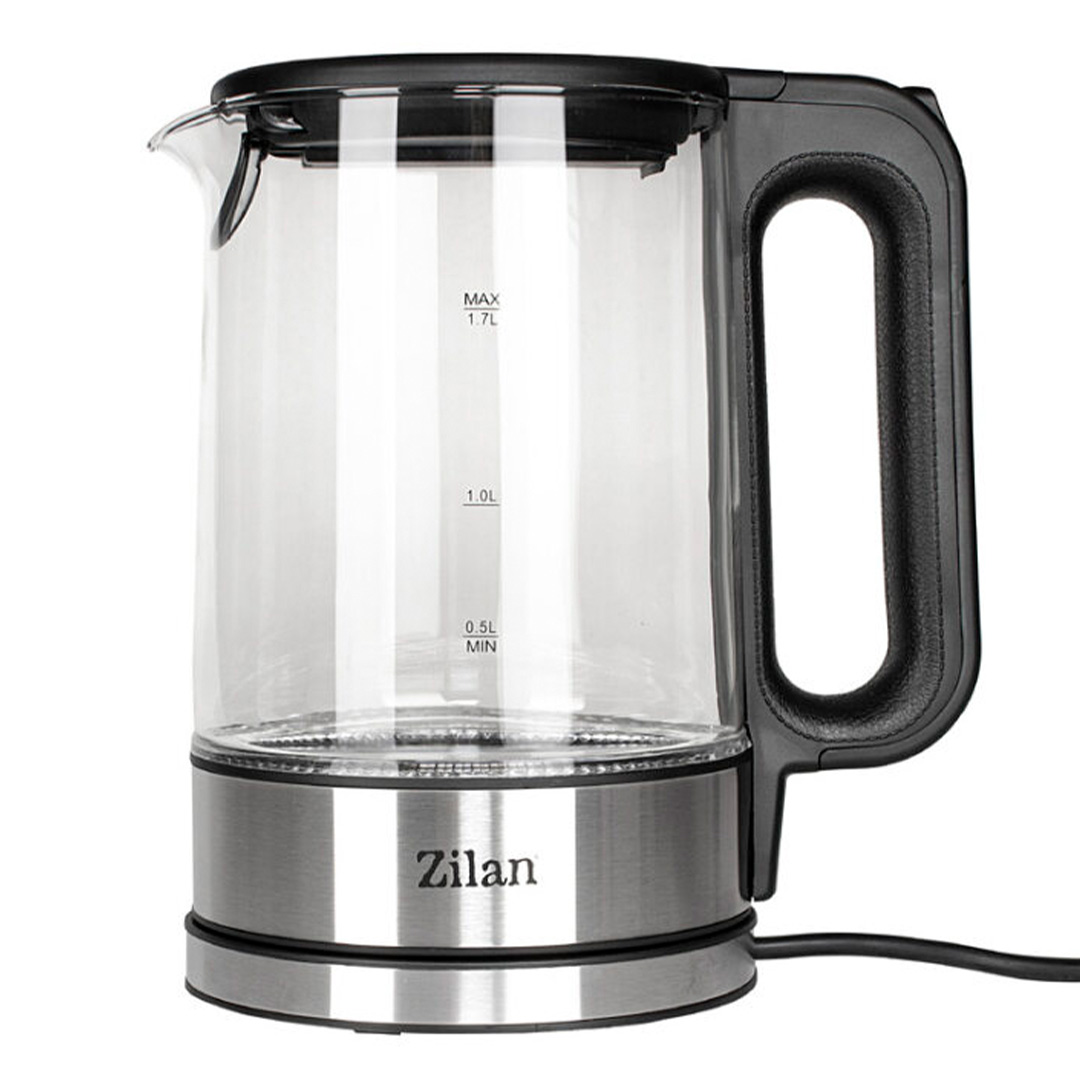 Zilan Γυάλινος Βραστήρας νερού με LED 1.7L 2200W ZLN1796