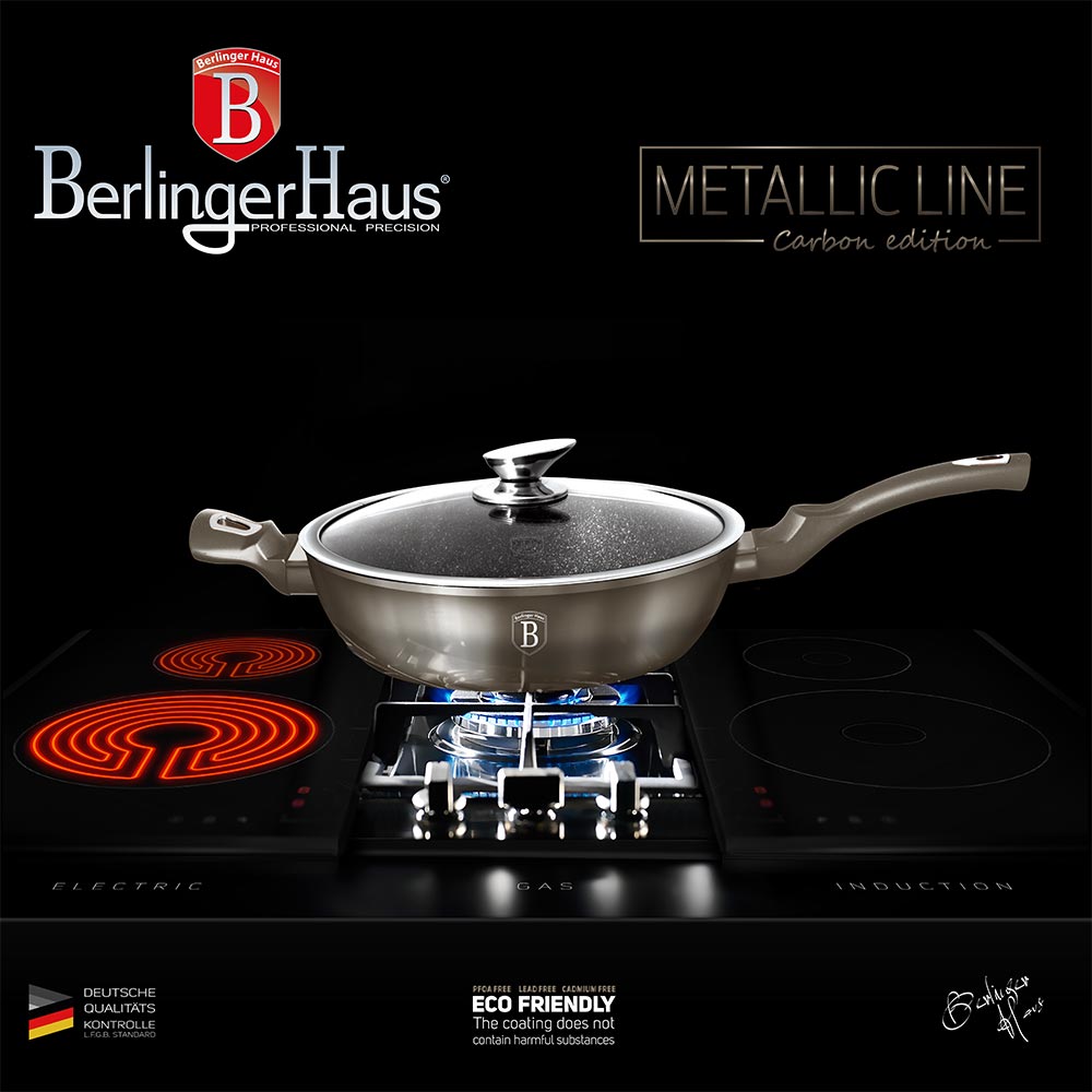 Berlinger Haus Αντικολλητικό Τηγάνι 32 εκ. με Καπάκι BH-1239N - Image 7