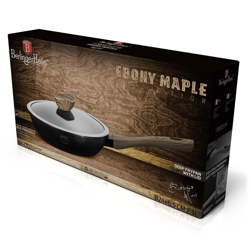 Berlinger Haus Αντικολλητικό τηγάνι 24εκ. Ebony Maple BH-1707 - Image 4