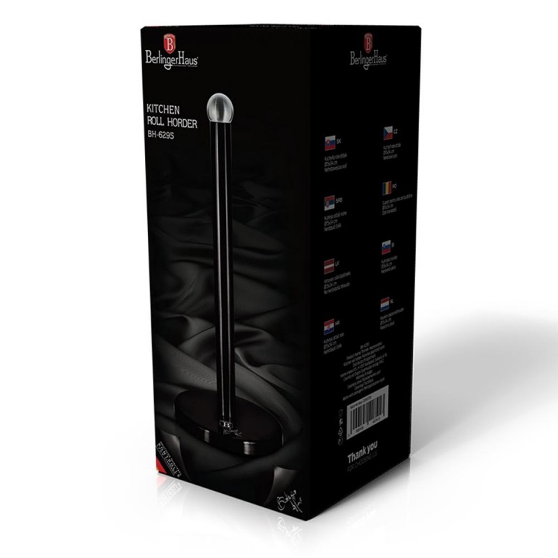 Berlinger Haus Βάση για ρολό χαρτί κουζίνας Black Silver Collection BH-6295 - Image 3