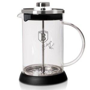 Berlinger Haus Καφετιέρα Φίλτρου - Τσαγιέρα με Πρέσσα 800ml Black Silver Collection BH-6303