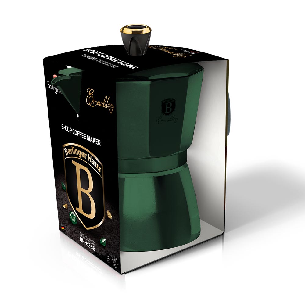 Berlinger Haus Καφετιέρα Εσπρέσο 3 Φλιτζανιών Emerald Collection BH-6385 - Image 2