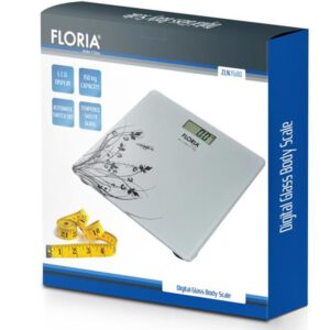 Zilan Ψηφιακή Γυάλινη Ζυγαριά Μπάνιου Γκρι ZLN7680-SILVER - Image 2