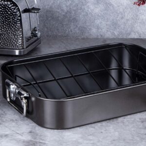 Berlinger Haus Αντικολλητικό Ταψί με σχάρα Metallic Line Shiny Black Edition BH-7849 - Image 4