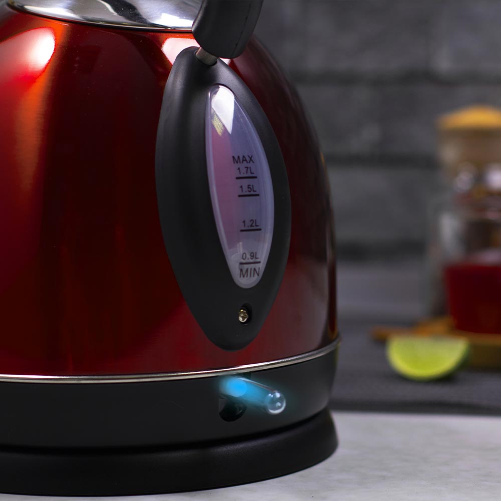 Berlinger Haus Ηλεκτρικός Βραστήρας Ρετρό 2200W Max 1.7lt Burgundy BH-9051 - Image 3