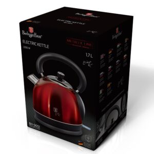 Berlinger Haus Ηλεκτρικός Βραστήρας Ρετρό 2200W Max 1.7lt Burgundy BH-9051 - Image 5