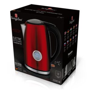 Berlinger Haus Ηλεκτρικός Βραστήρας 2200W 1.7lt Burgundy BH-9068 - Image 3