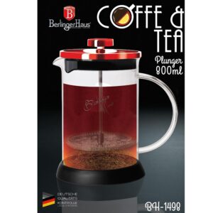 Berlinger Haus Καφετιέρα Φίλτρου - Τσαγιέρα με Πρέσα 800ml BH-1498 - Image 3