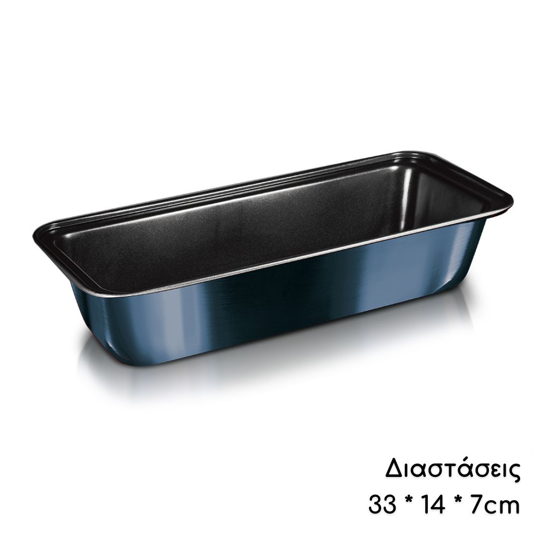 Berlinger Haus Αντικολλητική Φόρμα Κέικ Ορθογώνια 33*14cm Metallic Line Aquamarine Edition BH-1549A - Image 2