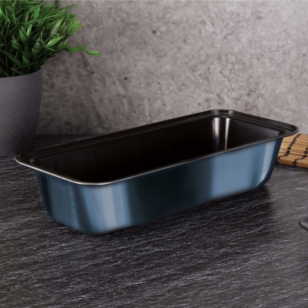 Berlinger Haus Αντικολλητική Φόρμα Κέικ Ορθογώνια 33*14cm Metallic Line Aquamarine Edition BH-1549A - Image 3