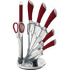 BERLINGER HAUS ΣΕΤ ΜΑΧΑΙΡΙΑ 8 ΤΕΜ BURGUNDY BH-2045