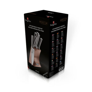 Berlinger Haus Σετ Μαχαίρια 6 τμχ. INOX με Βάση Στήριξης Rose Gold BH-2451 - Image 4