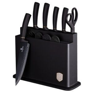 Berlinger Haus Σετ Μαχαίρια με Βάσεις Κοπής Black Silver Collection BH-2492