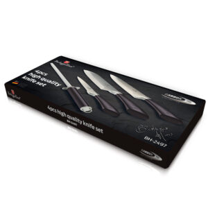 Berlinger Haus  Σετ Μαχαίρια 4 τμχ από Ανοξείδωτο Ατσάλι Metallic Line Carbon Pro BH-2497 - Image 2