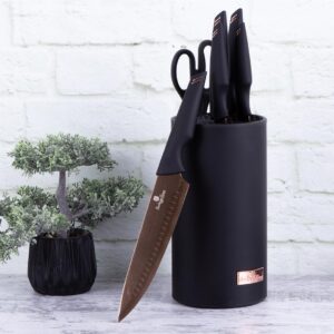 Berlinger Haus Σετ μαχαίρια 7 τμχ με βάση στήριξης Black Rose Collection BH-2651 - Image 3