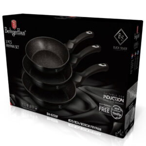 Berlinger Haus Σετ Τηγάνια 3τμχ. Black Silver Collection BH-6159F - Image 4