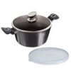 Berlinger Haus Κατσαρόλα 24cm με γυάλινο καπάκι Carbon Ediiton BH-6893