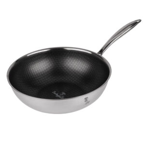 Berlinger Haus Wok αντικολλητικό Υψηλής Αντοχής από Ανοξείδωτο Ατσάλι 18/10 28εκ. Eternal Collection BH-7434
