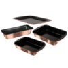 Berlinger Haus Σετ Αντικολλητικά Ταψιά 4 τμχ Metallic Line Rose Gold Edition BH-7621