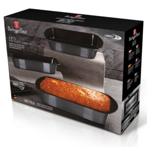 Berlinger Haus Σετ Αντικολλητικά Ταψιά 3 τμχ Metallic Line Carbon Pro Edition Edition BH-7631 - Image 4
