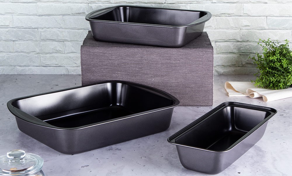 Berlinger Haus Σετ Αντικολλητικά Ταψιά 3 τμχ Metallic Line Carbon Pro Edition Edition BH-7631 - Image 2