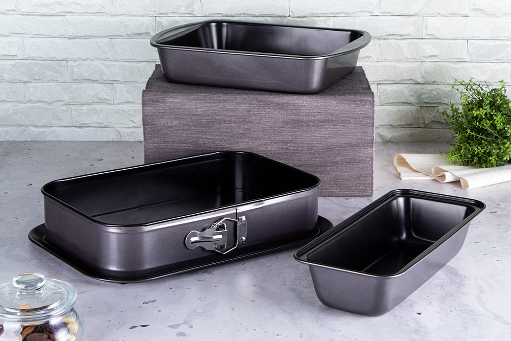 Berlinger Haus Σετ Αντικολλητικά Ταψιά 3 τμχ Metallic Line Carbon Pro Edition BH-7634 - Image 4
