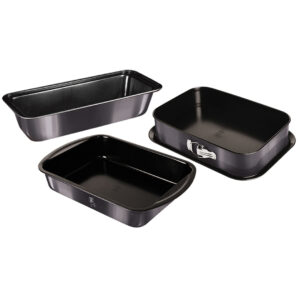 Berlinger Haus Σετ Αντικολλητικά Ταψιά 3 τμχ Metallic Line Carbon Pro Edition BH-7634