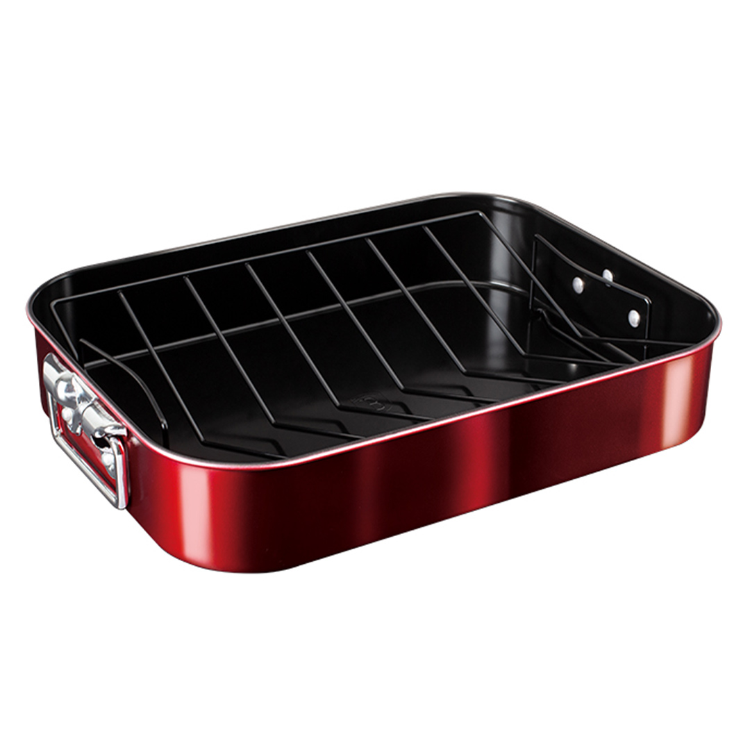 Berlinger Haus Αντικολλητικό Ταψί με σχάρα Metallic Line Burgundy Edition BH-7844