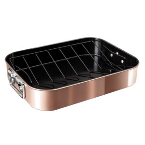 Berlinger Haus Αντικολλητικό Ταψί με σχάρα Metallic Line Rose Gold Edition BH-7845