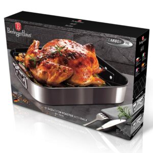 Berlinger Haus Αντικολλητικό Ταψί με σχάρα Metallic Line Carbon Pro Edition BH-7846 - Image 5