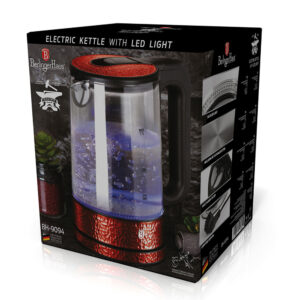 Γυάλινος βραστήρας νερού με LED 1.7L 2200W Max Berlinger Haus BH-9094 - Image 3