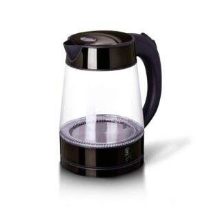 Berlinger Haus Γυάλινος Βραστήρας 1,7lt 2200W Max Shiny Black Edition BH-9125