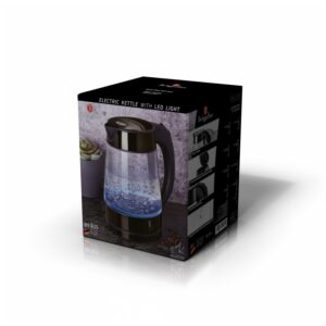 Berlinger Haus Γυάλινος Βραστήρας 1,7lt 2200W Max Shiny Black Edition BH-9125 - Image 2