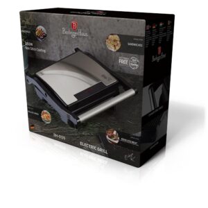 Berlinger Haus Τοστιέρα-Ψηστιέρα 1500W Black Silver Collection BH-9139 - Image 3